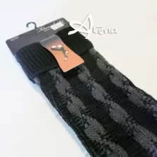 Scaldamuscoli donna bicolor lavorazione trecce Alan Socks