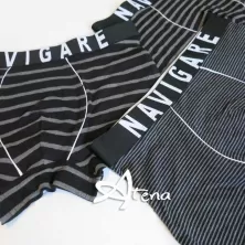 Mutande boxer uomo Navigare intimo nero a righe B2952Z