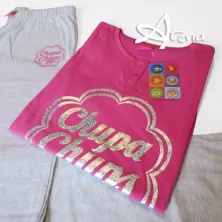 Pigiama donna estivo Chupa Chups fucsia PED6281