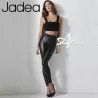 Jadea leggings fronte ecopelle vita caramella 4229