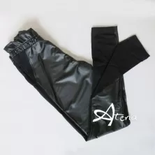 Jadea leggings fronte ecopelle vita caramella 4229