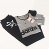 Pigiama donna Dimensione Danza fianco logato navy o grigio DD20169