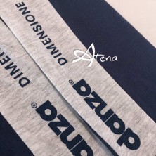 Pigiama donna Dimensione Danza fianco logato navy o grigio DD20169