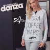 Pigiama donna Dimensione Danza Yoga Coffee Naps DD20174