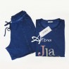Jadea Pigiama donna Home Gin Lemon Denim corto 3117