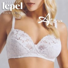 Lepel reggiseno senza ferretto 450 in pizzo di cotone Coppa B e C