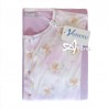 Pigiama donna aperto lilla con fiore giglio Venere 3082