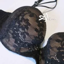 Reggiseno a balconcino in tulle ricamato a fiori Quarzo GMV