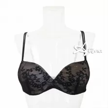 Reggiseno a balconcino in tulle ricamato a fiori Quarzo GMV