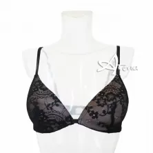 Reggiseno senza ferretto a triangolo in tulle ricamato a fiori Opale GMV