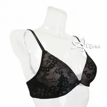Reggiseno senza ferretto a triangolo in tulle ricamato a fiori Opale GMV