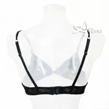 Reggiseno senza ferretto a triangolo in tulle ricamato a fiori Opale GMV dorsale
