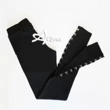 Jadea leggings con ganci ed occhielli 4171
