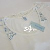 Pigiama Fibra Bamboo MagicDream 8117 con pizzo azzurro perla - dettaglio pigiami