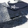 Pigiama donna animalier top + shorts Blu e grigio MagicDream 8120