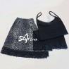 Pigiama donna animalier top + shorts Blu e grigio MagicDream 8120