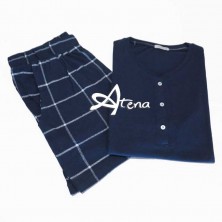 Jadea Pigiama donna Home Mojito Blu  canottiera + short 3104