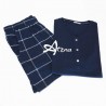 Jadea Pigiama donna Home Mojito Blu  canottiera + short 3104