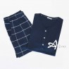 Jadea Pigiama donna Home Mojito Blu  canottiera + short 3104