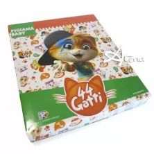 Pigiama 44 Gatti bimba Pilou e Milady Rosa Chiaro