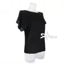 Jadea maglia viscosa con bordo manica effetto seta 4162