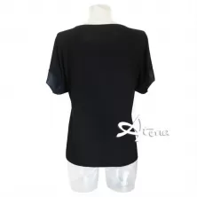 Jadea maglia viscosa con bordo manica effetto seta 4162