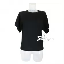 Jadea maglia cotone con spalla con ganci ed occhielli 4164