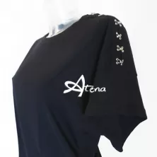 Jadea maglia cotone con spalla con ganci ed occhielli 4164