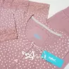 Pigiama donna Infiore VAT 462 jersey stampato cuoricini e pizzo