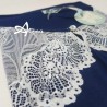 Pigiama made in Italy Top spalla larga e short in viscosa blue 8759 Andra Lingerie