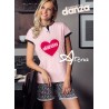 Pigiama donna Dimensione Danza maculato a cuori DD20186