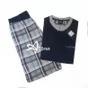 Pigiama da uomo Enrico Coveri corto pantalone tartan EP9133