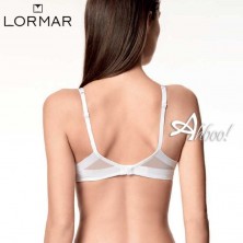 Lormar reggiseno senza ferretto Triangolo Extra bianco