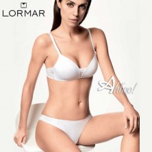 Lormar reggiseno senza ferretto Triangolo Extra bianco completino intimo donna