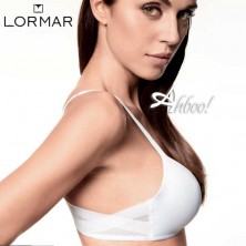 Lormar reggiseno senza ferretto Triangolo Extra bianco