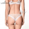 Lormar Slip brasiliana intimo Saten mutanda bianca