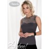 Maglia donna sottogiacca taglio cuore con paillettes Antonella 64054