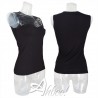 Maglia donna sottogiacca taglio cuore con paillettes Antonella 64054