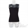 Maglia donna sottogiacca taglio cuore con paillettes Antonella 64054