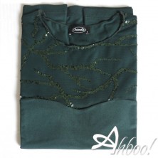 Maglia taglio cuore con paillettes Antonella 64054