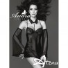 Babydoll rosso rubino Andra Lingerie 3420 sottoveste con brasiliana