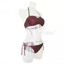 Bikini a fascia scollo gioiello gold costume mare donna SièLei FA05