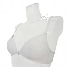 reggiseno a triangolo in cotone biologico 1458 SièLei ecru melange