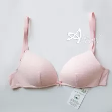 reggiseno a triangolo in cotone biologico 1458 SièLei rosa melange