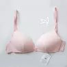 reggiseno a triangolo in cotone biologico 1458 SièLei rosa melange