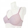 SièLei reggiseno senza ferretto semi imbottito in cotone biologico 1452 intimo rosa