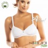 SièLei reggiseno senza ferretto semi imbottito in cotone biologico 1452