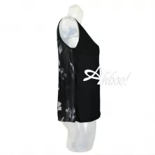 Jadea maglia viscosa con schiena chiffon 4161 sottogiacca