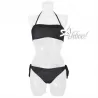 Costume da bagno donna a fascia Glitter su base nera SièLei mare GL85