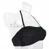Costume da bagno donna a fascia Glitter su base nera SièLei mare GL85